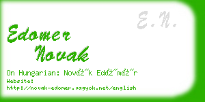 edomer novak business card